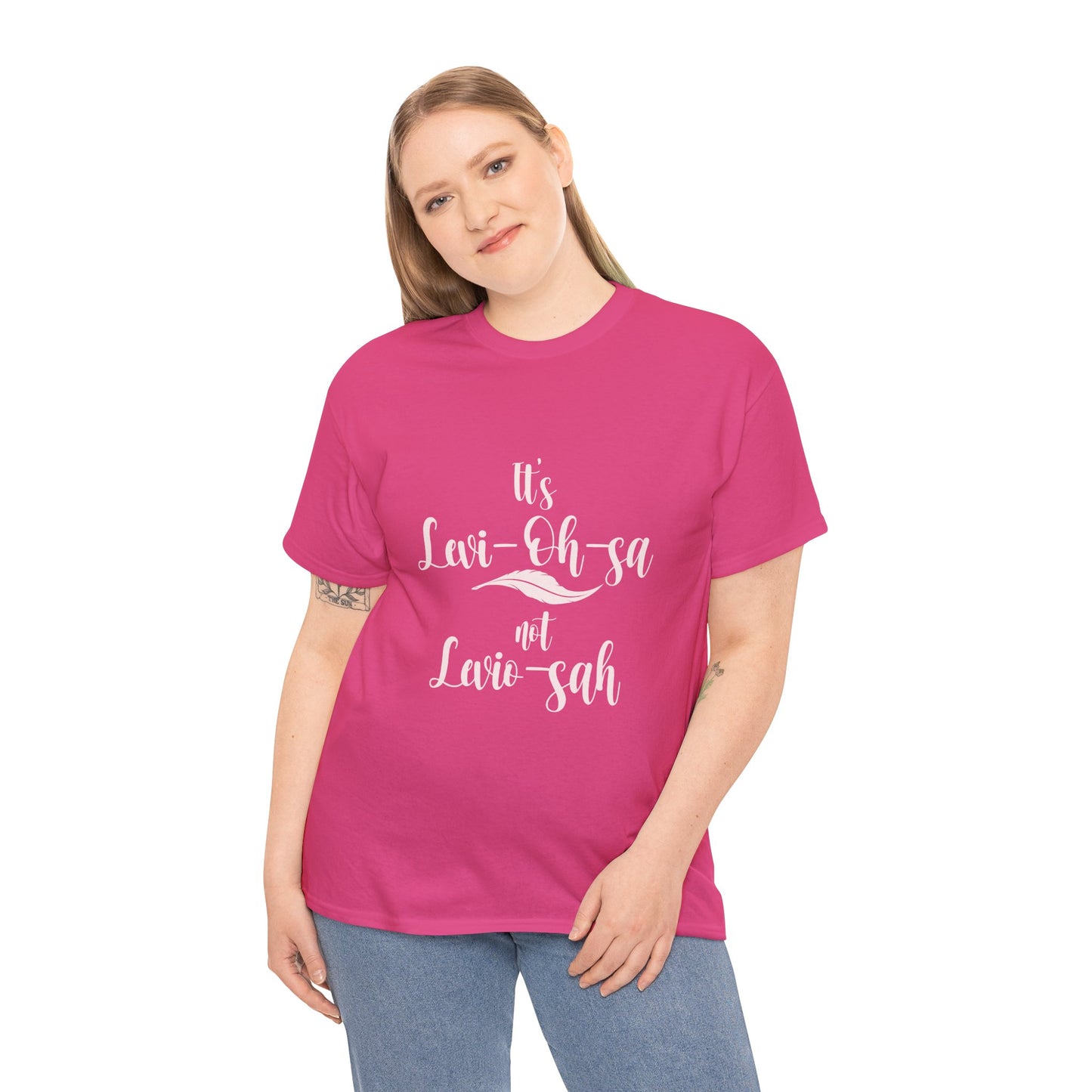 Unisex Heavy Cotton Tee - 'It's Lavi-Oh-sa Not Lario-sah'