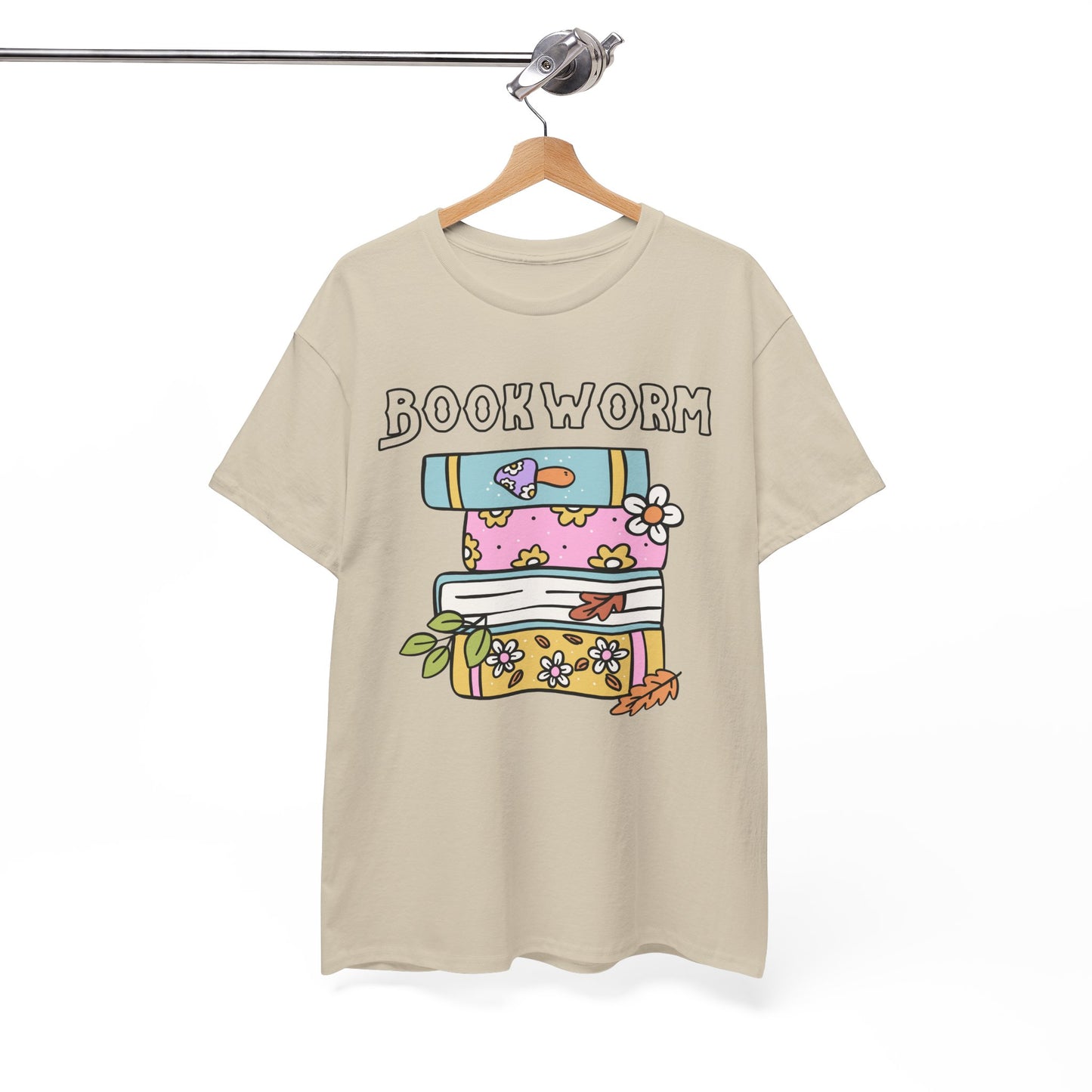 Bookworm bookstack Unisex Heavy Cotton Tee
