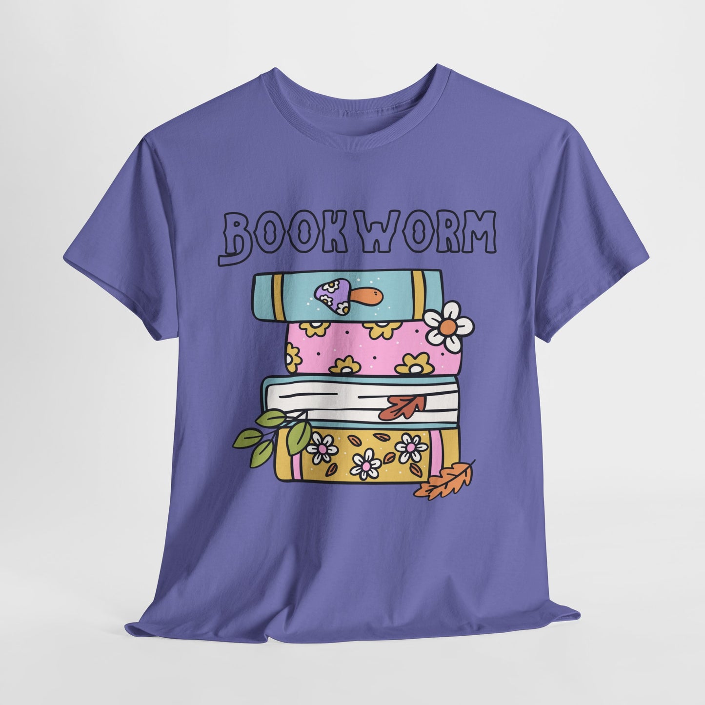 Bookworm bookstack Unisex Heavy Cotton Tee