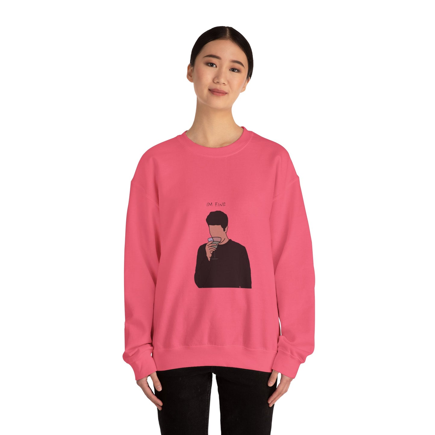 Ross ‘I'm fine’ Unisex Heavy Blend™ Crewneck Sweatshirt