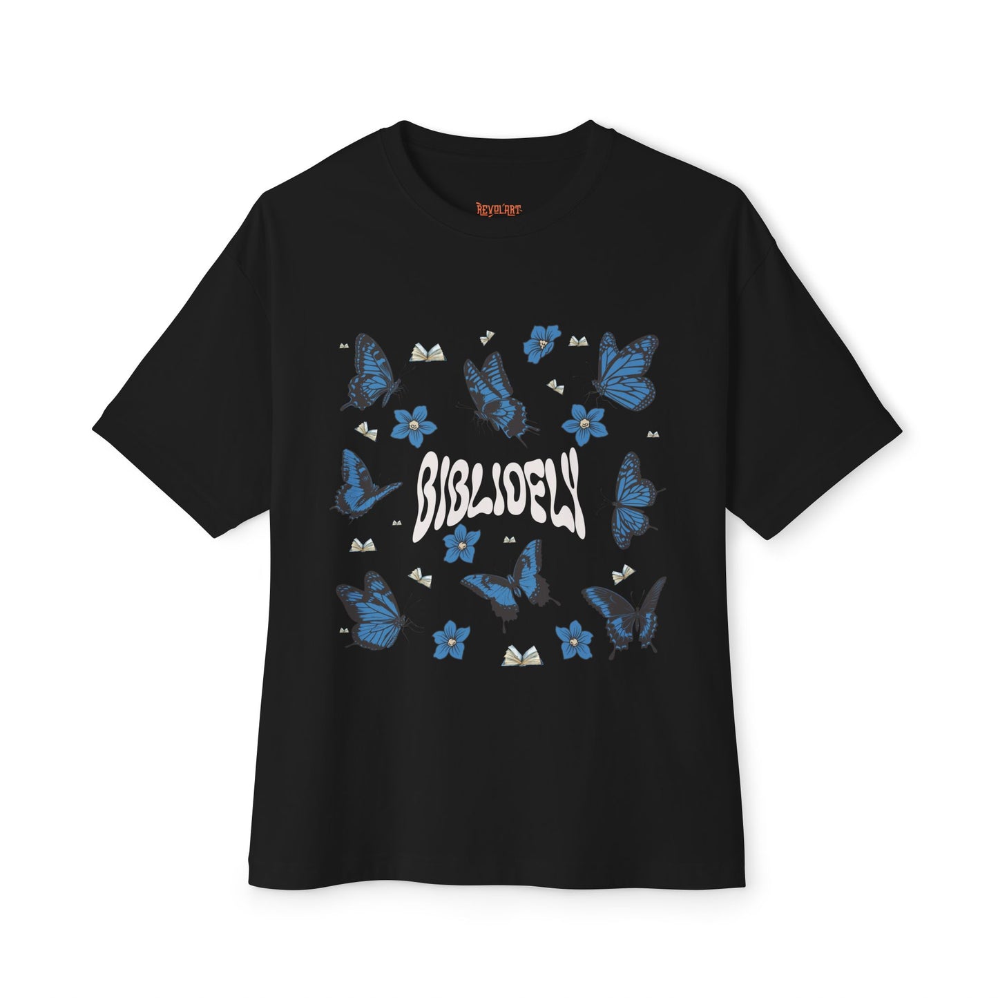 Butterfly Dream Unisex Oversized Boxy Tee - Comfortable & Stylish for Book Lovers