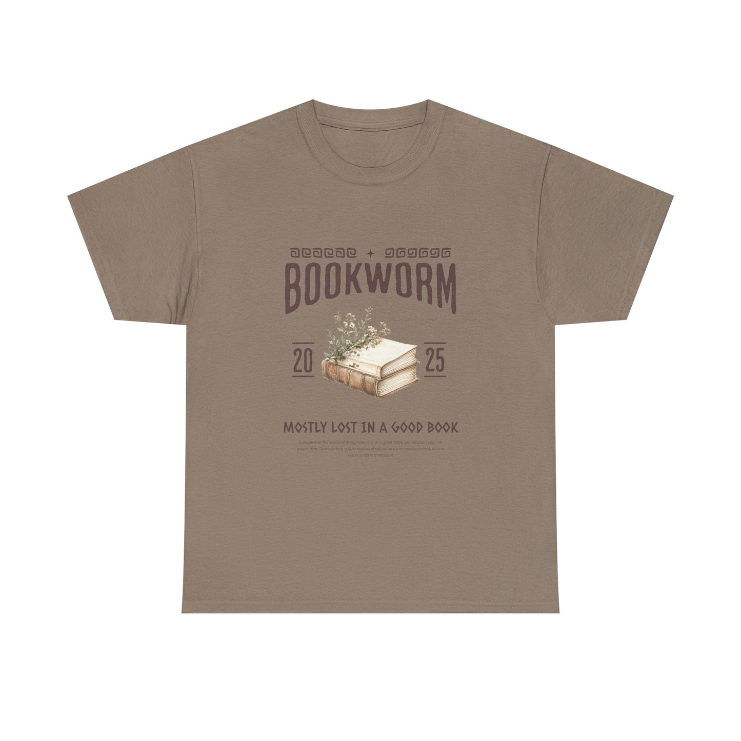 Bookworm Unisex Heavy Cotton Tee – Perfect for Literature Lovers