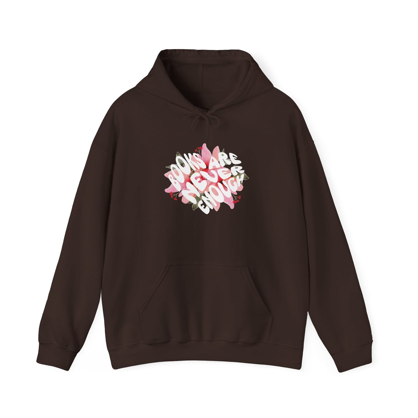 Books Are Never Enough Unisex Heavy Blend™ Hoodie for Book lovers