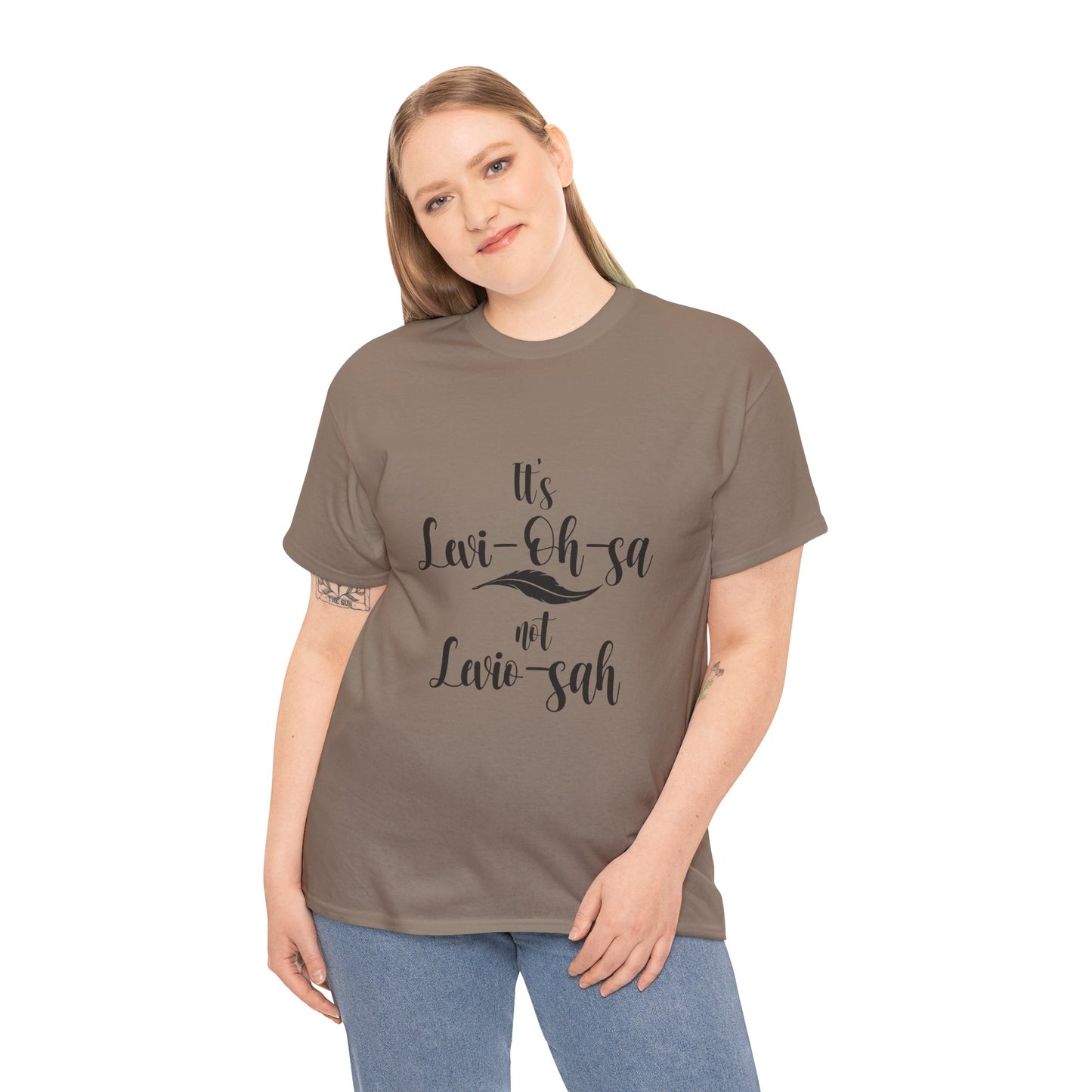 Unisex Heavy Cotton Tee - 'It's Lavi-Oh-sa Not Lario-sah'