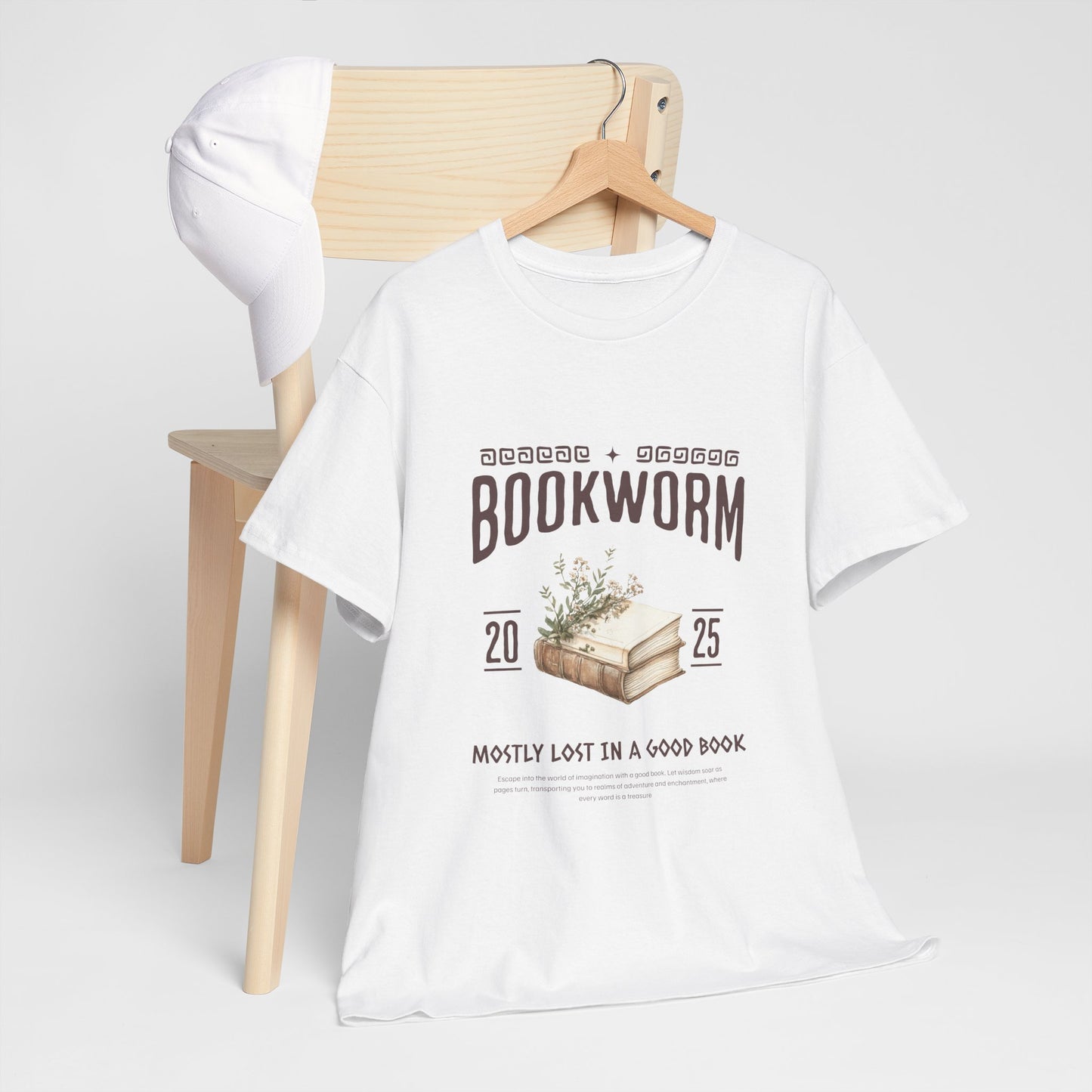 Bookworm Unisex Heavy Cotton Tee – Perfect for Literature Lovers