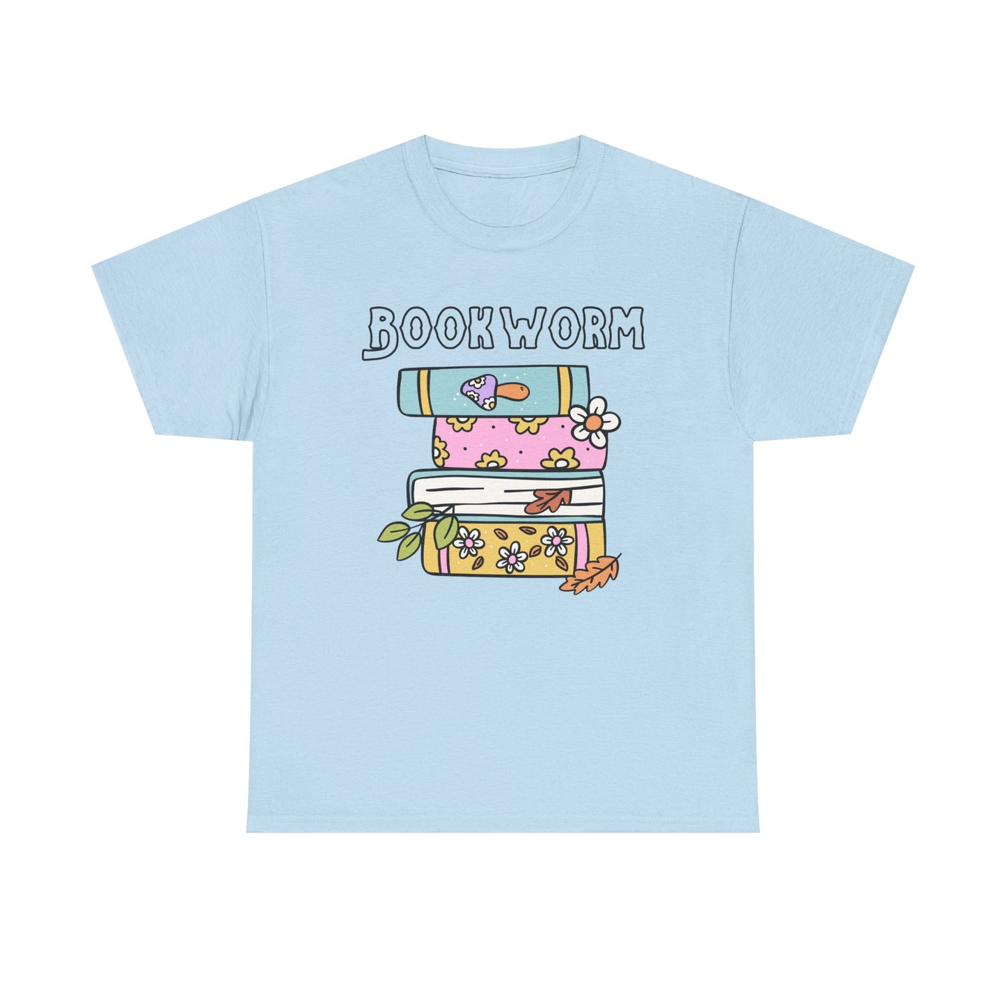 Bookworm bookstack Unisex Heavy Cotton Tee