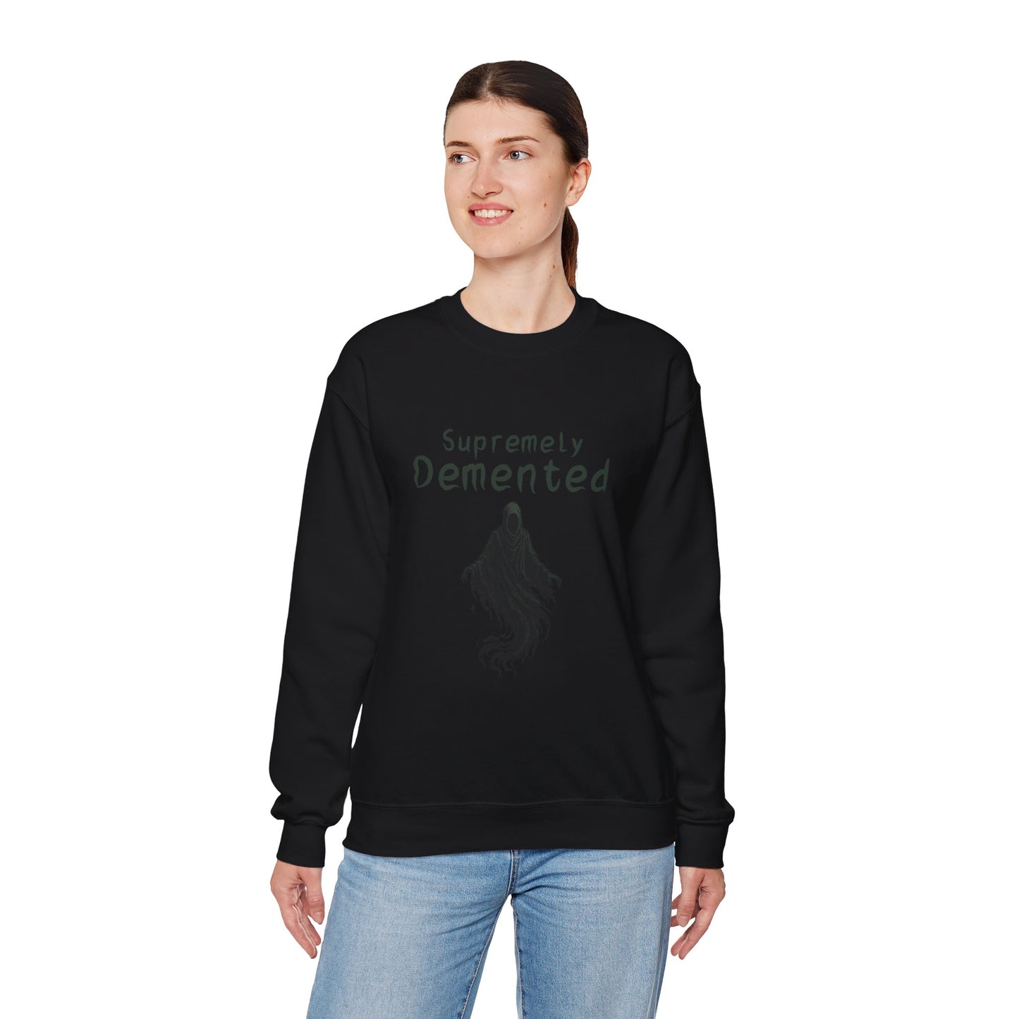 Supremely Demented Sweatshirt, Cozy Unisex Crewneck, Quirky Casual Wear | Harry Potter fans
