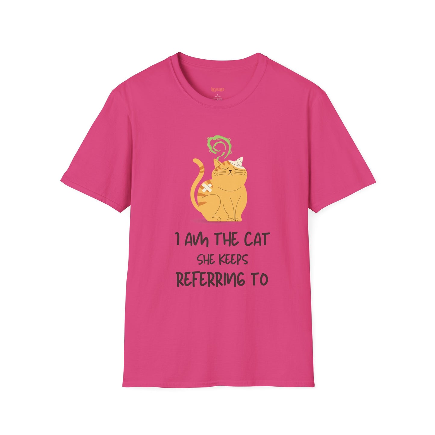 “I Am the Cat She Keeps Referring To” – Funny Smelly Cat Friends-Inspired Unisex T-Shirt