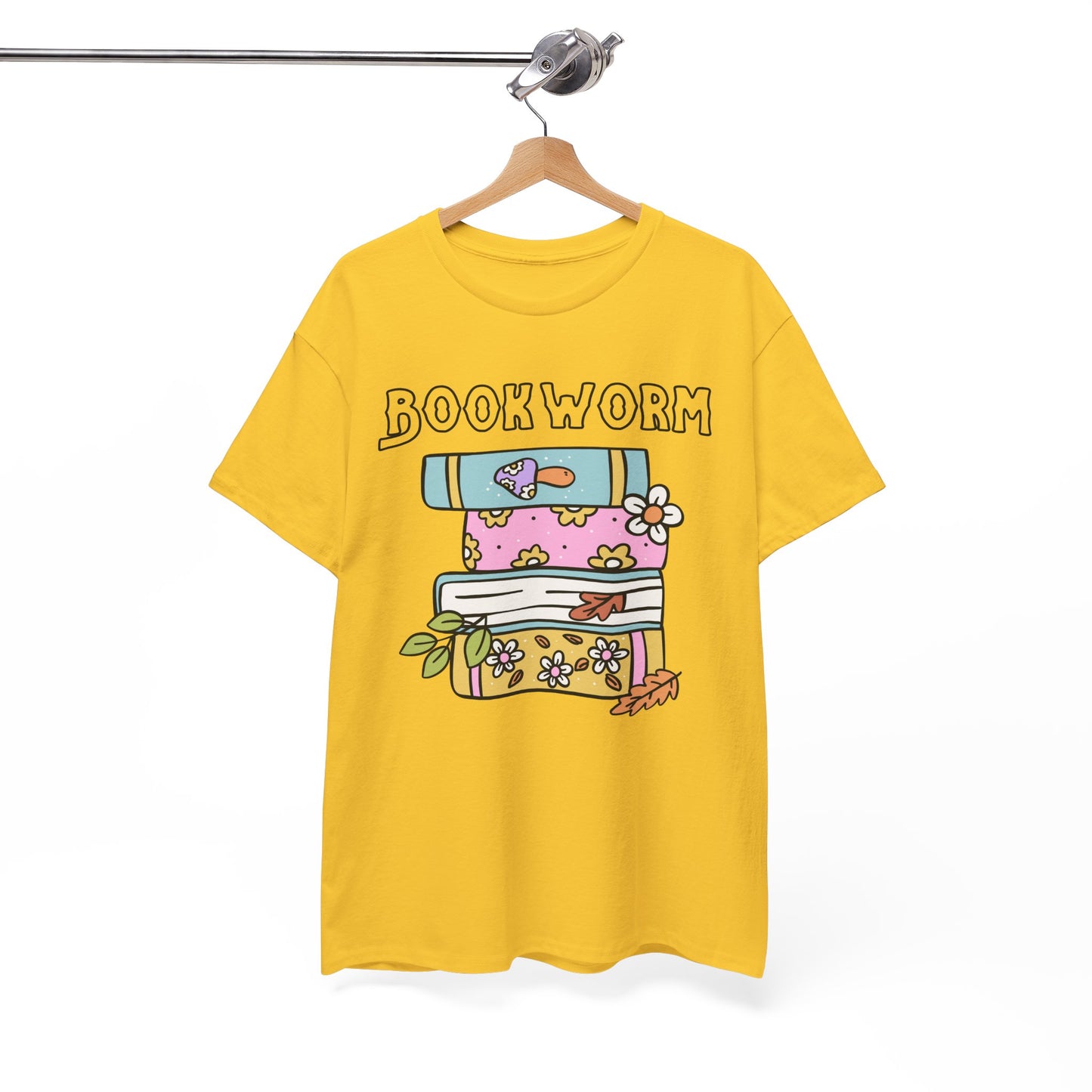 Bookworm bookstack Unisex Heavy Cotton Tee