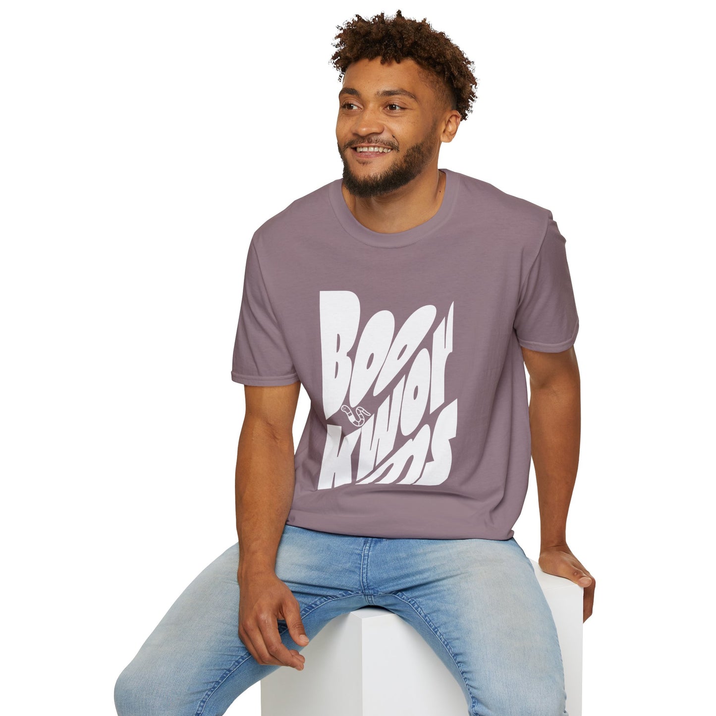 Graphic Unisex Softstyle T-Shirt - 'Bookworms' Design for Casual Comfort