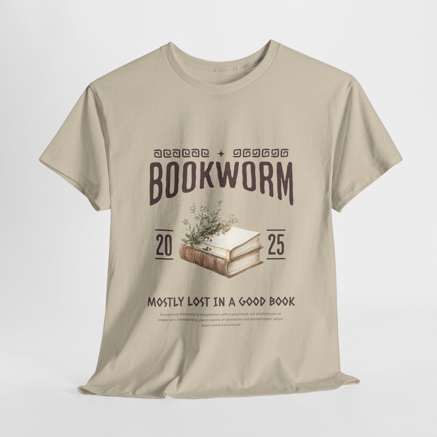 Bookworm Unisex Heavy Cotton Tee – Perfect for Literature Lovers