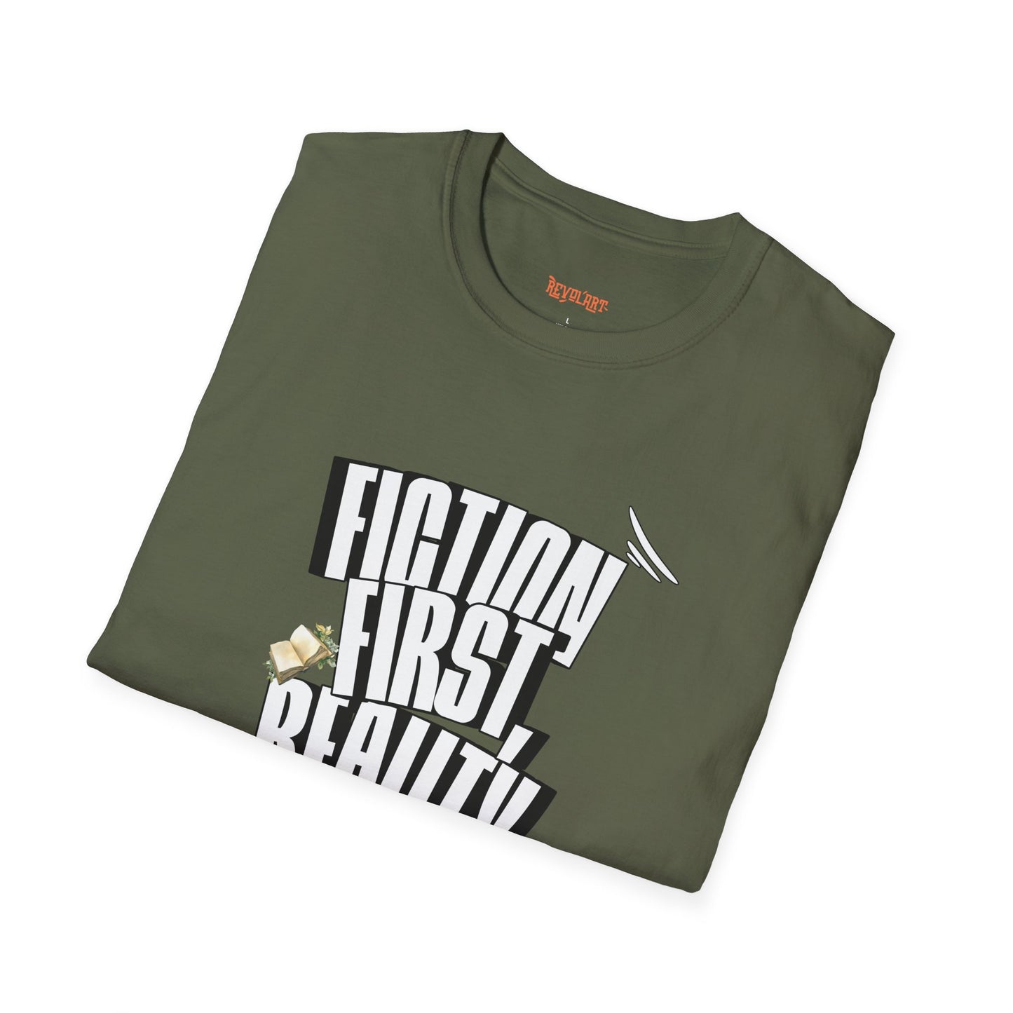 Fiction First Unisex Softstyle T-Shirt - Reality Later Graphic Tee