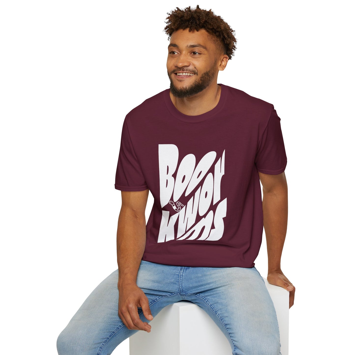 Graphic Unisex Softstyle T-Shirt - 'Bookworms' Design for Casual Comfort