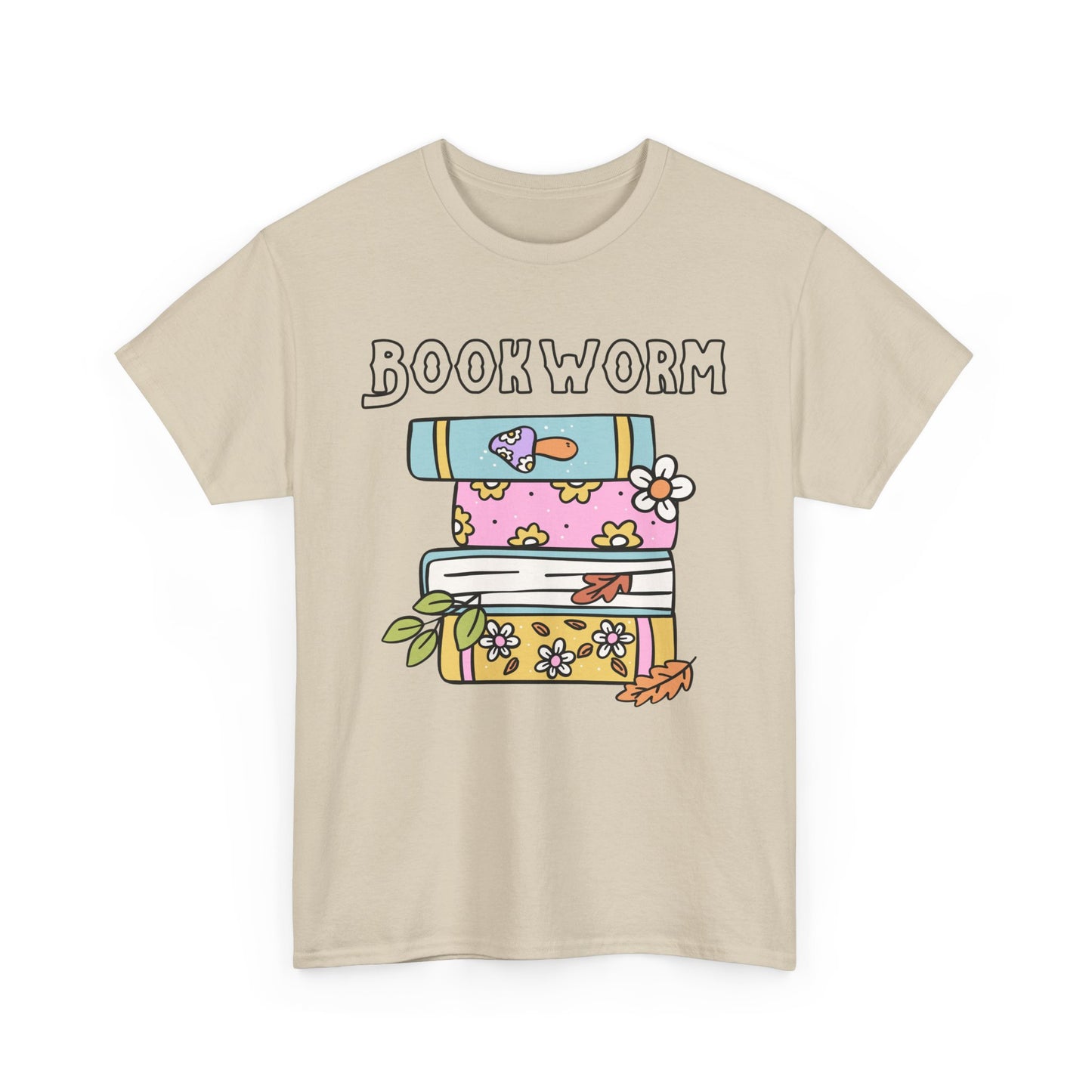 Bookworm bookstack Unisex Heavy Cotton Tee