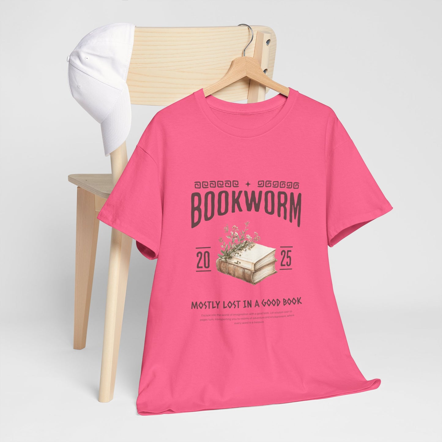 Bookworm Unisex Heavy Cotton Tee – Perfect for Literature Lovers