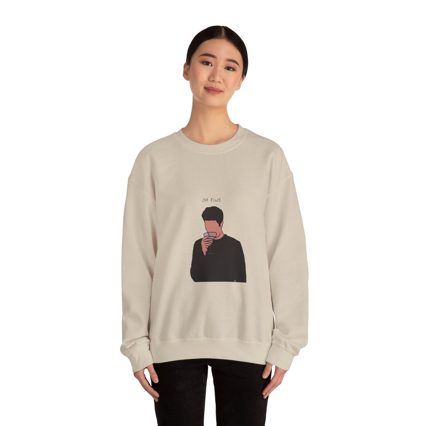 Ross ‘I'm fine’ Unisex Heavy Blend™ Crewneck Sweatshirt