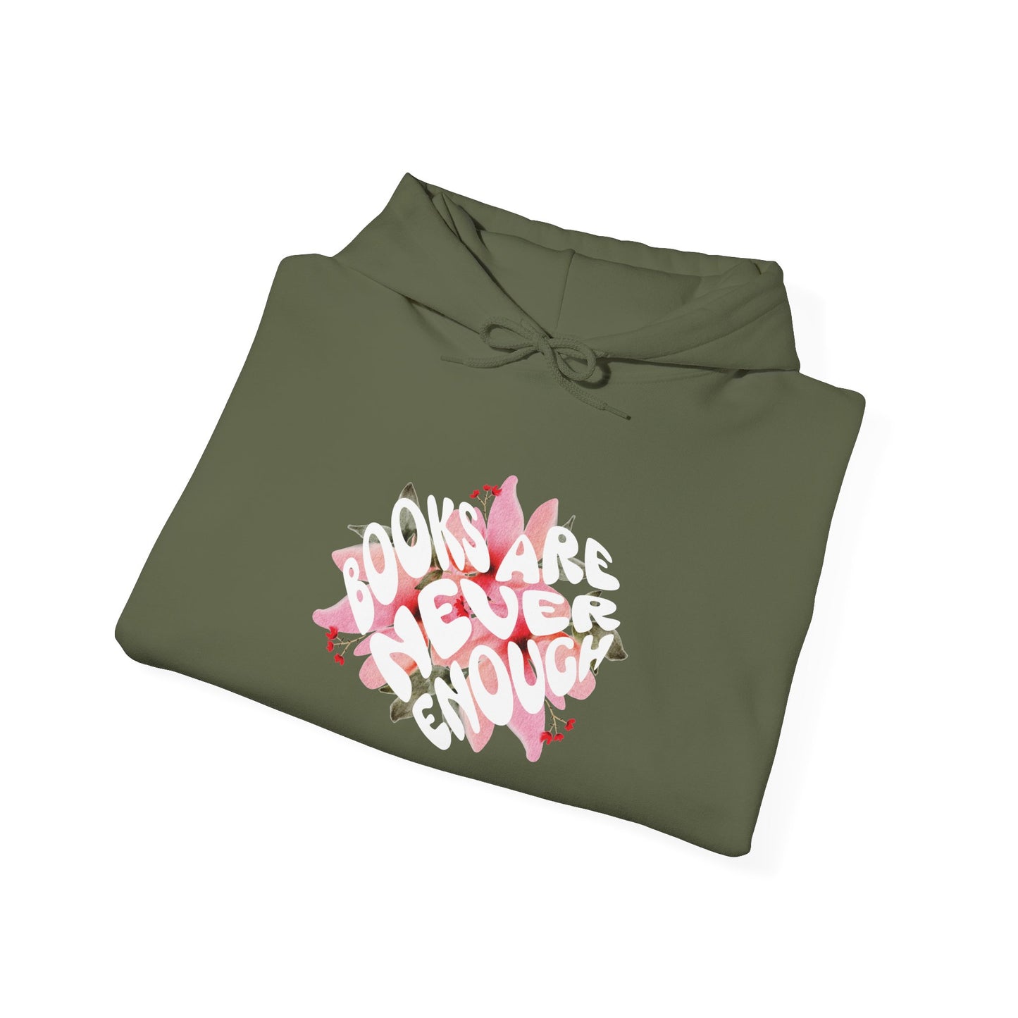 Books Are Never Enough Unisex Heavy Blend™ Hoodie for Book lovers