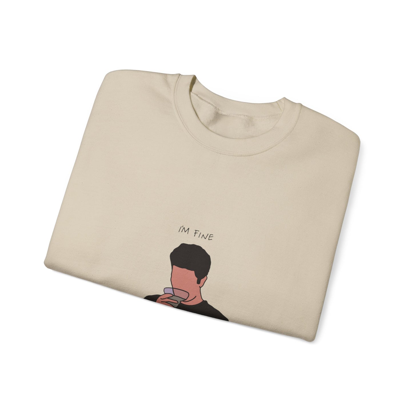 Ross ‘I'm fine’ Unisex Heavy Blend™ Crewneck Sweatshirt