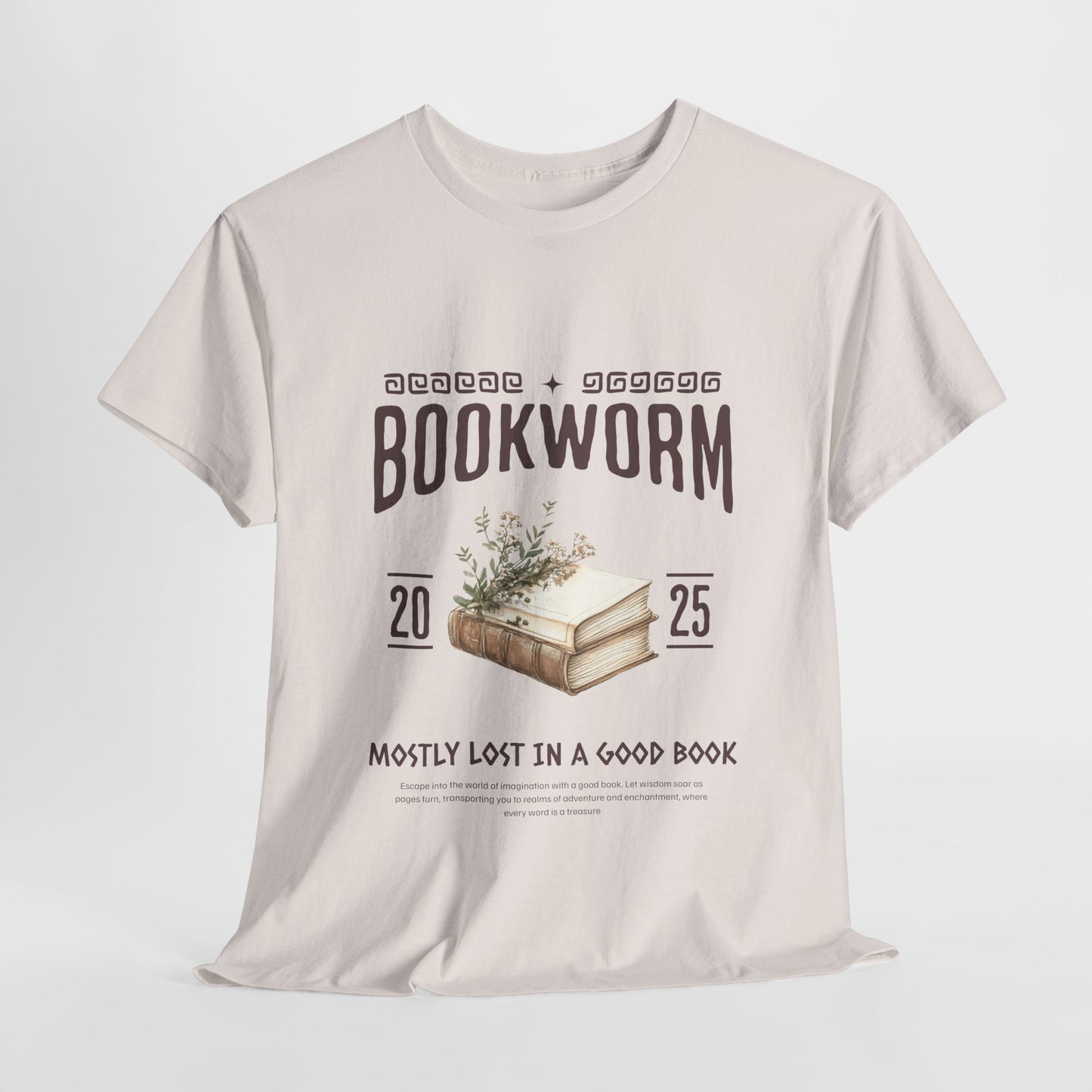 Bookworm Unisex Heavy Cotton Tee – Perfect for Literature Lovers