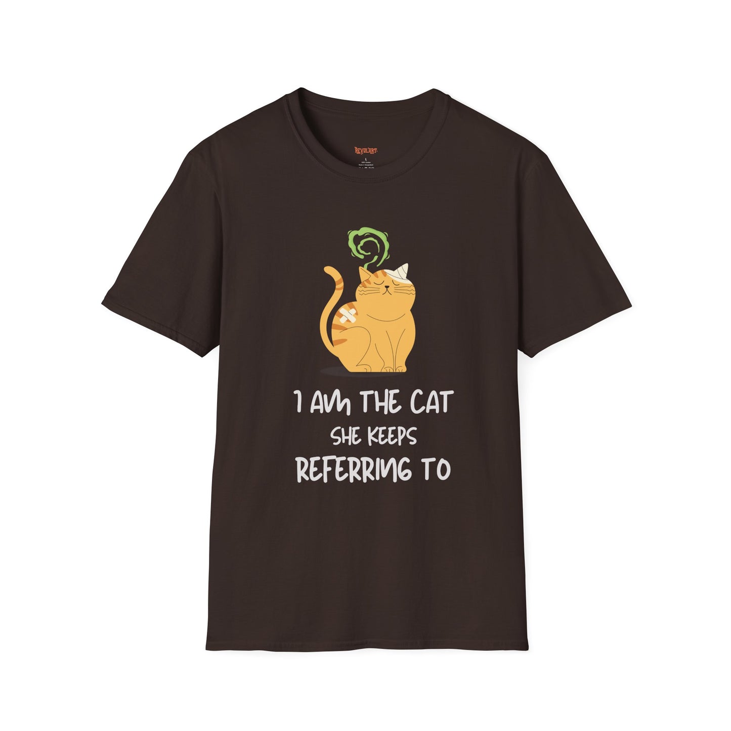 “I Am the Cat She Keeps Referring To” – Funny Smelly Cat Friends-Inspired Unisex T-Shirt