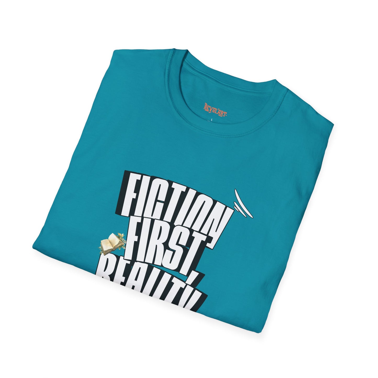 Fiction First Unisex Softstyle T-Shirt - Reality Later Graphic Tee