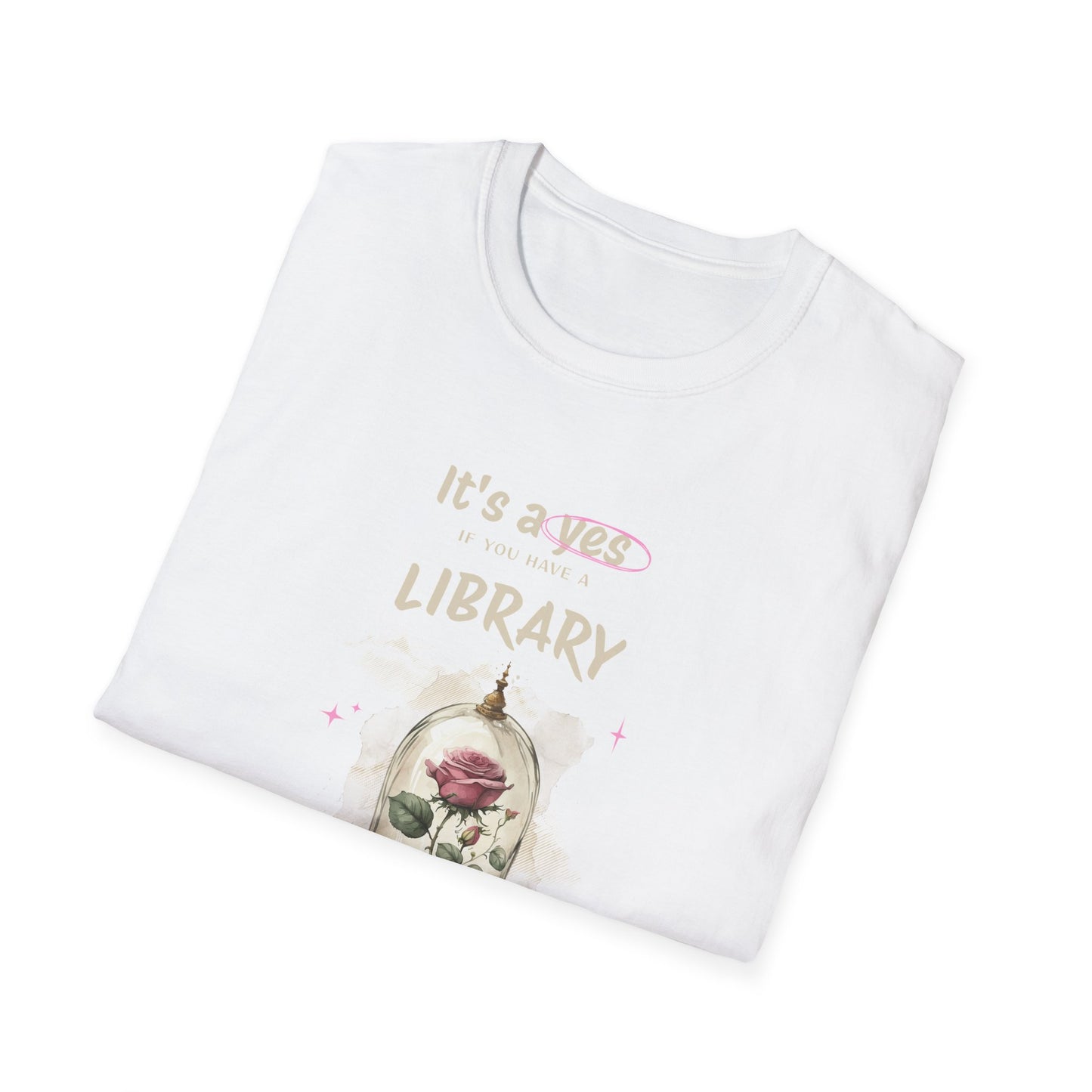 Library Beast Unisex Softstyle T-Shirt - Perfect for Book Lovers