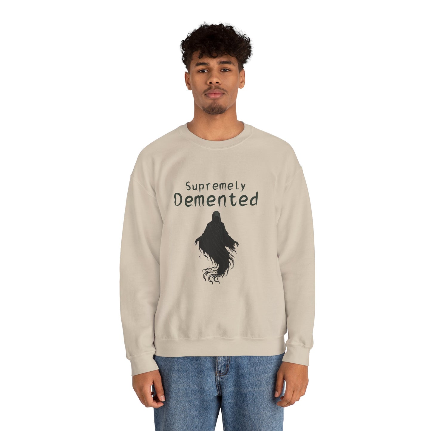 Supremely Demented Sweatshirt, Cozy Unisex Crewneck, Quirky Casual Wear | Harry Potter fans