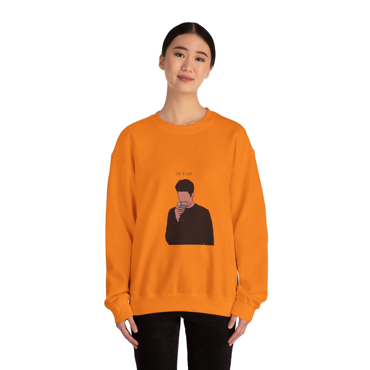 Ross ‘I'm fine’ Unisex Heavy Blend™ Crewneck Sweatshirt