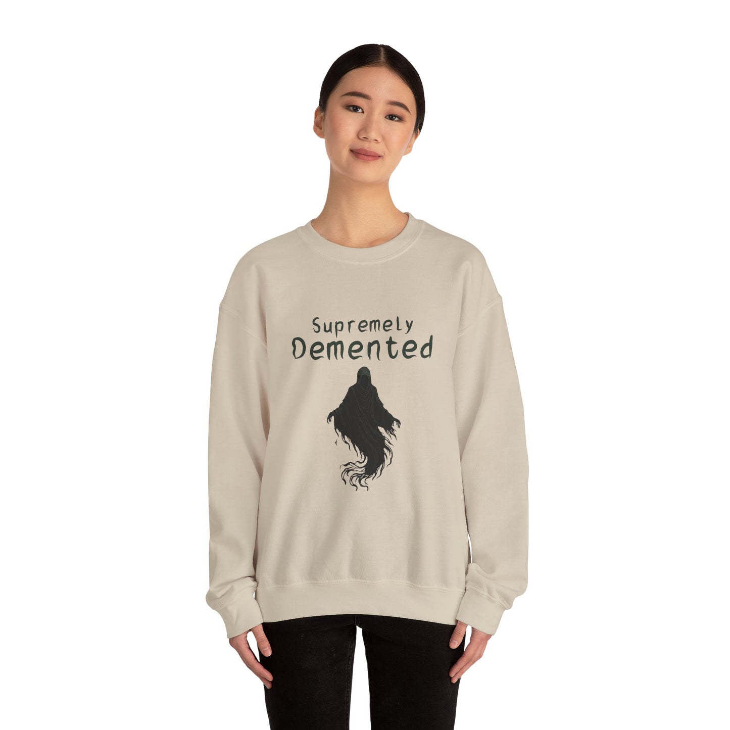 Supremely Demented Sweatshirt, Cozy Unisex Crewneck, Quirky Casual Wear | Harry Potter fans