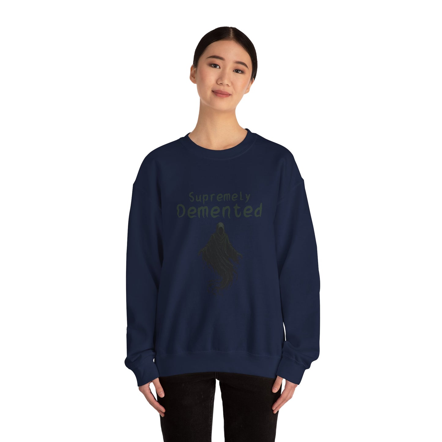 Supremely Demented Sweatshirt, Cozy Unisex Crewneck, Quirky Casual Wear | Harry Potter fans