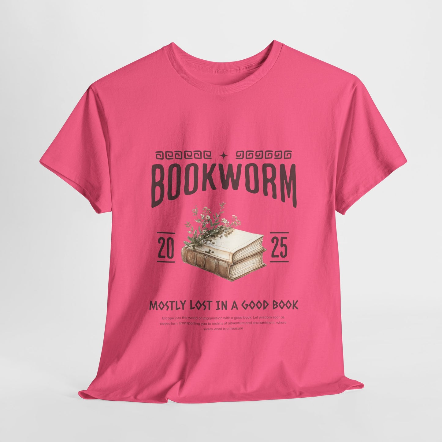Bookworm Unisex Heavy Cotton Tee – Perfect for Literature Lovers