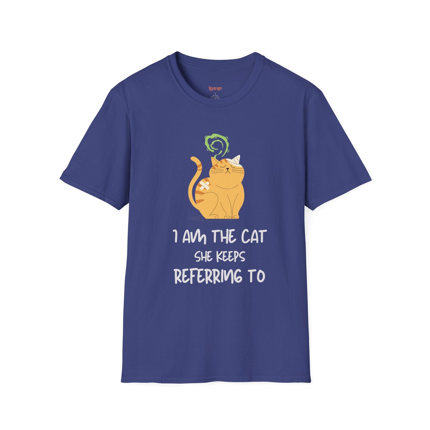 “I Am the Cat She Keeps Referring To” – Funny Smelly Cat Friends-Inspired Unisex T-Shirt