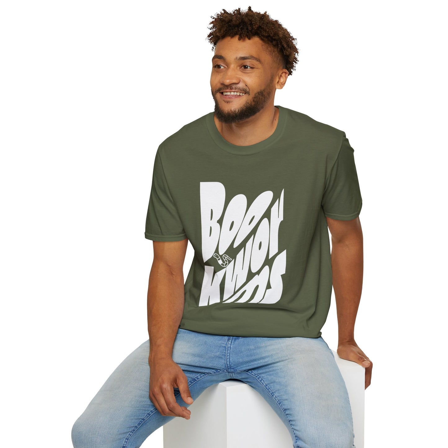 Graphic Unisex Softstyle T-Shirt - 'Bookworms' Design for Casual Comfort