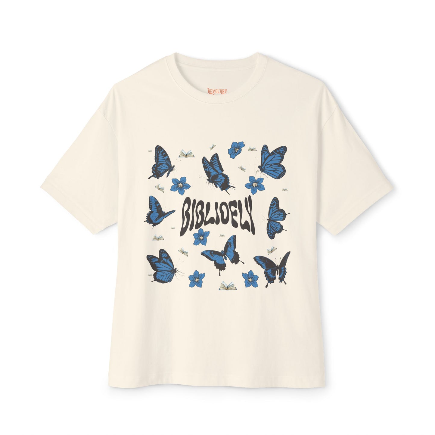 Butterfly Dream Unisex Oversized Boxy Tee - Comfortable & Stylish for Book Lovers