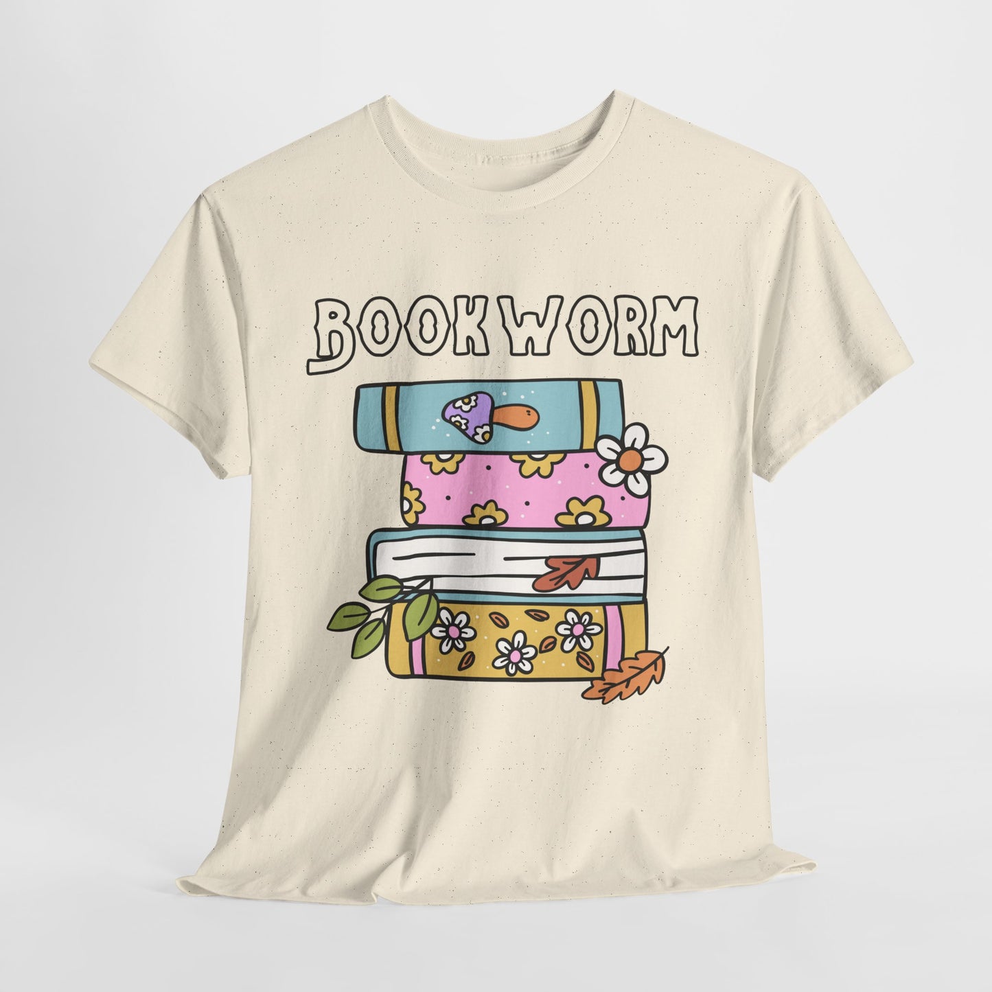 Bookworm bookstack Unisex Heavy Cotton Tee