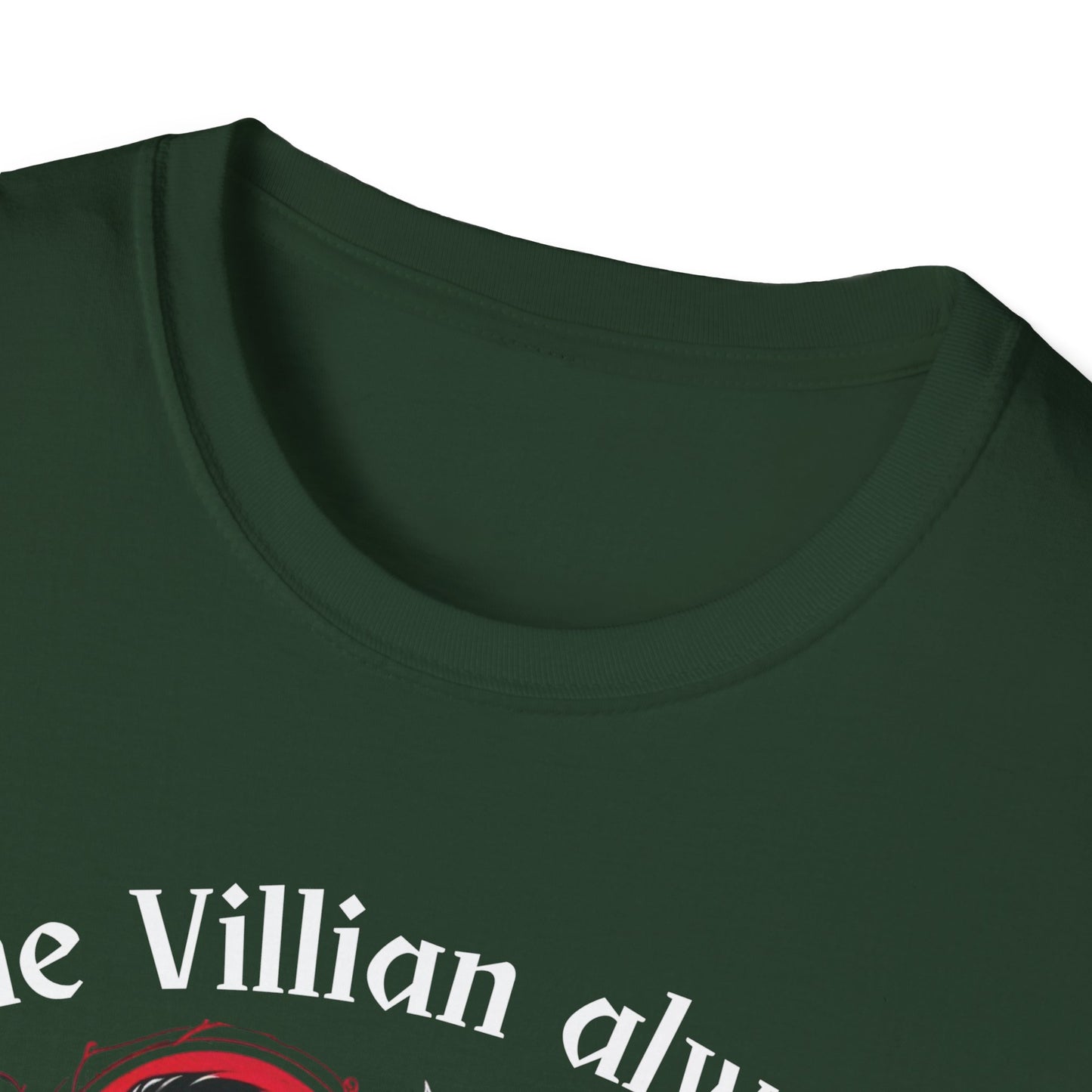 Men's & Women's Villain-Themed Softstyle T-Shirt - 'The Villain Always Gets The Girl'