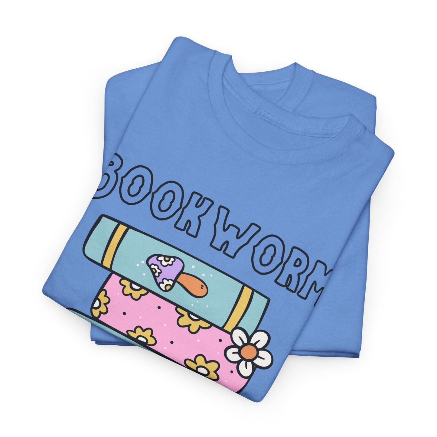 Bookworm bookstack Unisex Heavy Cotton Tee