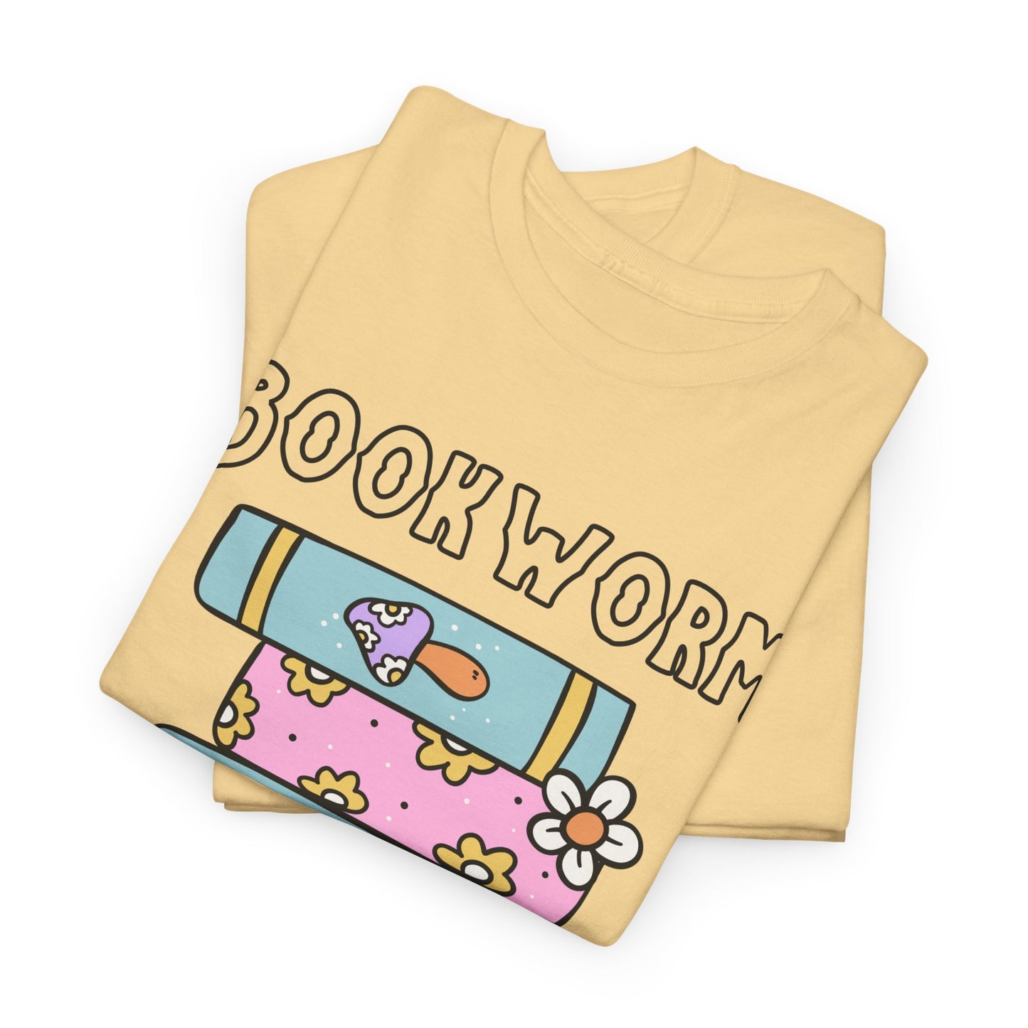 Bookworm bookstack Unisex Heavy Cotton Tee