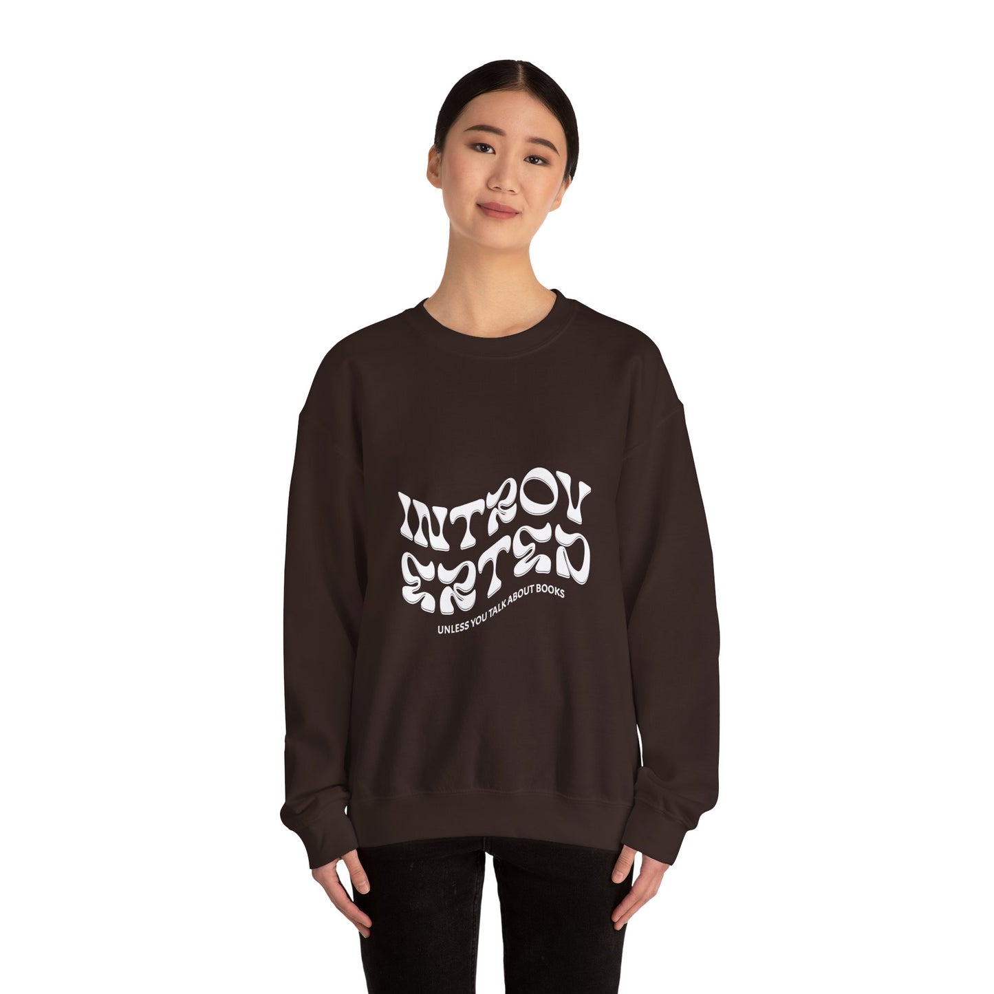Introverted Book Lovers Sweatshirt - Unisex Heavy Blend™ Crewneck