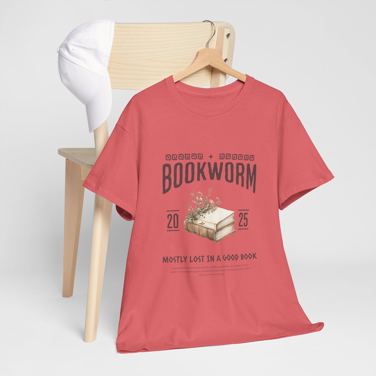 Bookworm Unisex Heavy Cotton Tee – Perfect for Literature Lovers