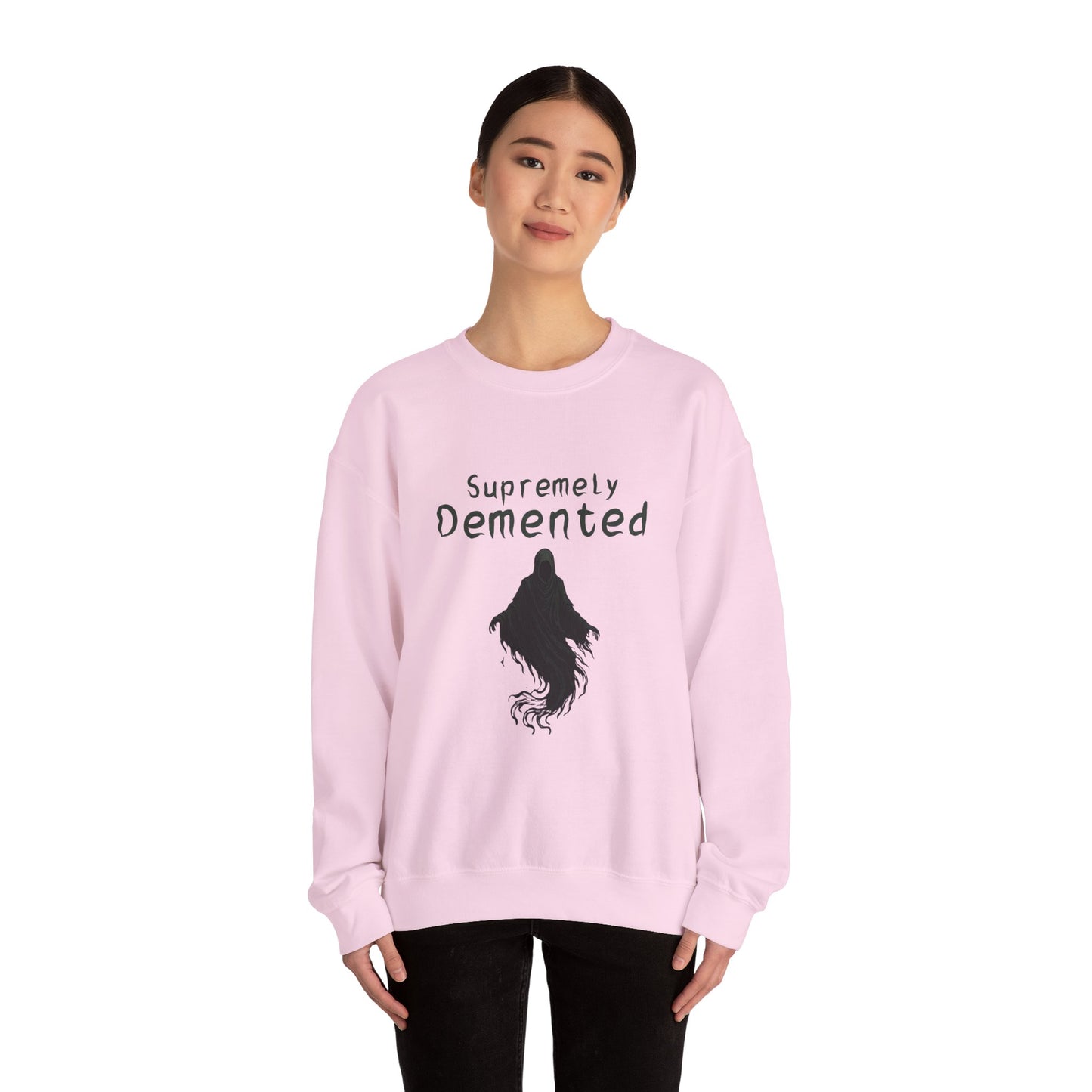 Supremely Demented Sweatshirt, Cozy Unisex Crewneck, Quirky Casual Wear | Harry Potter fans