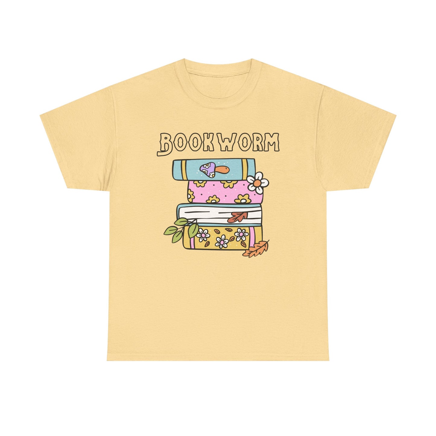Bookworm bookstack Unisex Heavy Cotton Tee
