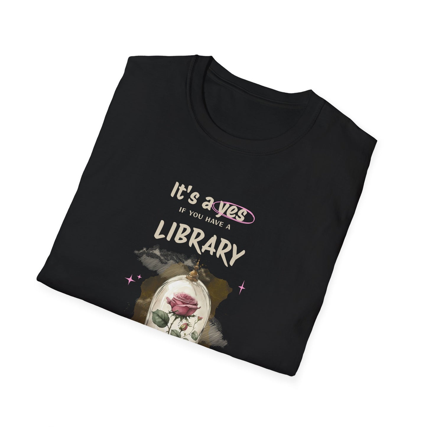 Library Beast Unisex Softstyle T-Shirt - Perfect for Book Lovers