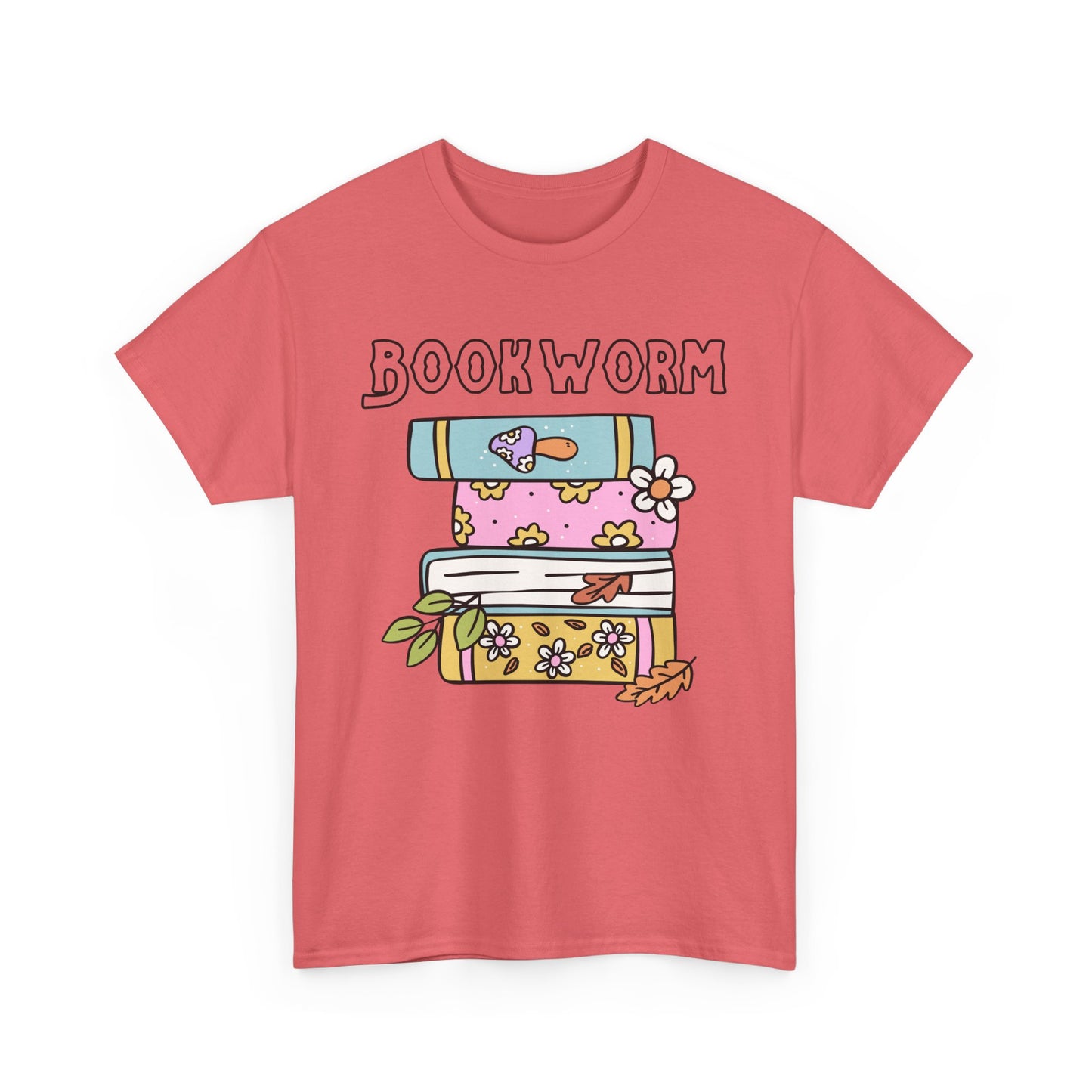 Bookworm bookstack Unisex Heavy Cotton Tee