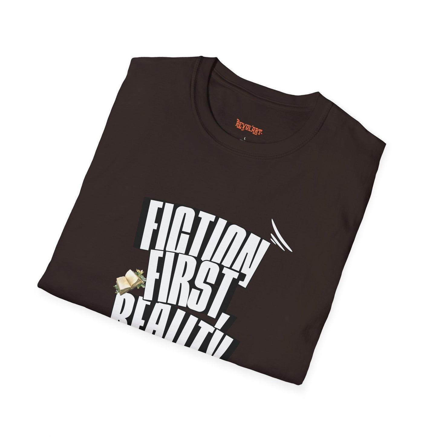 Fiction First Unisex Softstyle T-Shirt - Reality Later Graphic Tee
