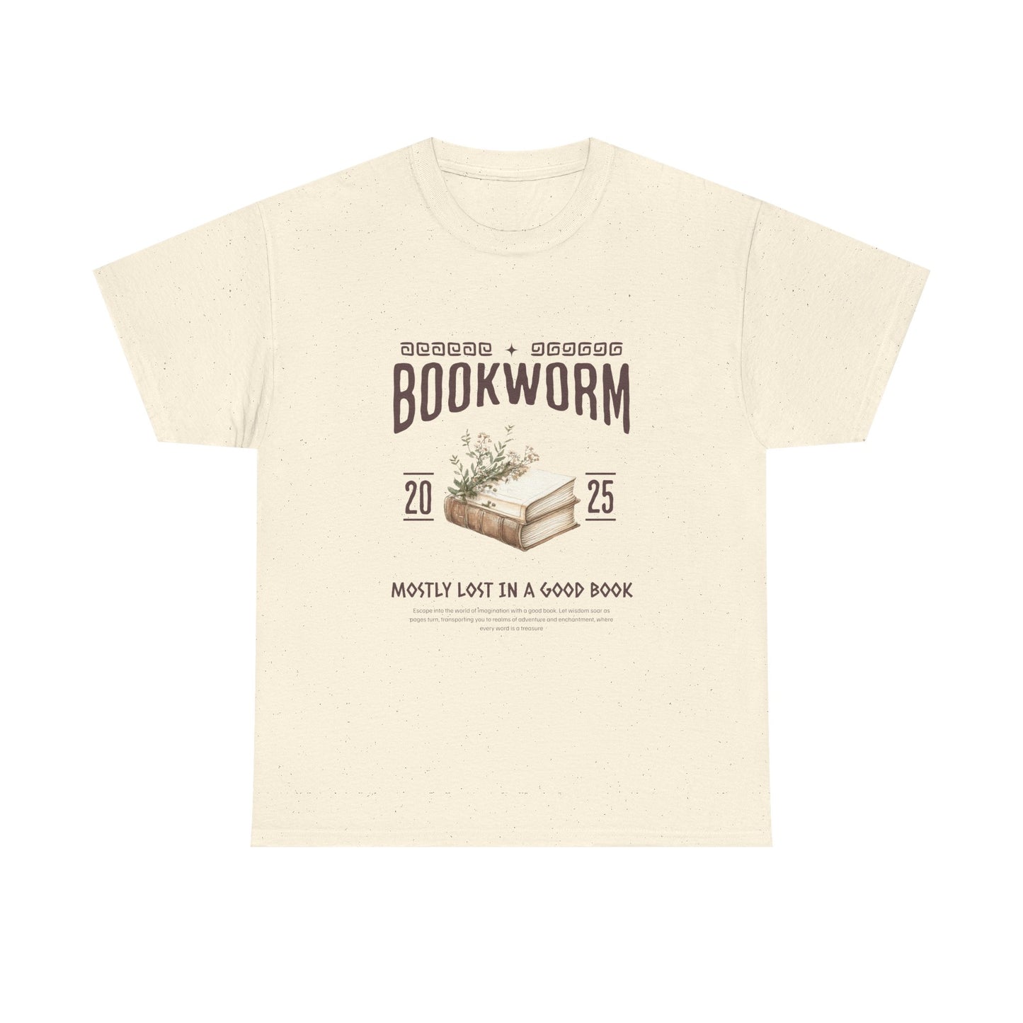 Bookworm Unisex Heavy Cotton Tee – Perfect for Literature Lovers