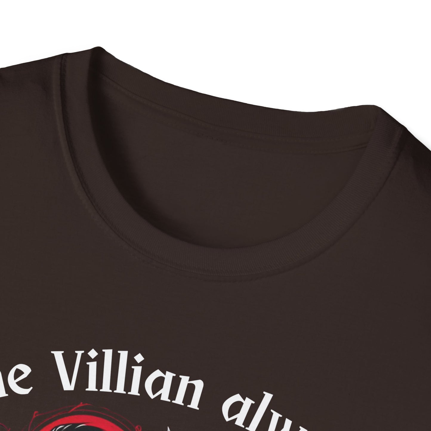 Men's & Women's Villain-Themed Softstyle T-Shirt - 'The Villain Always Gets The Girl'