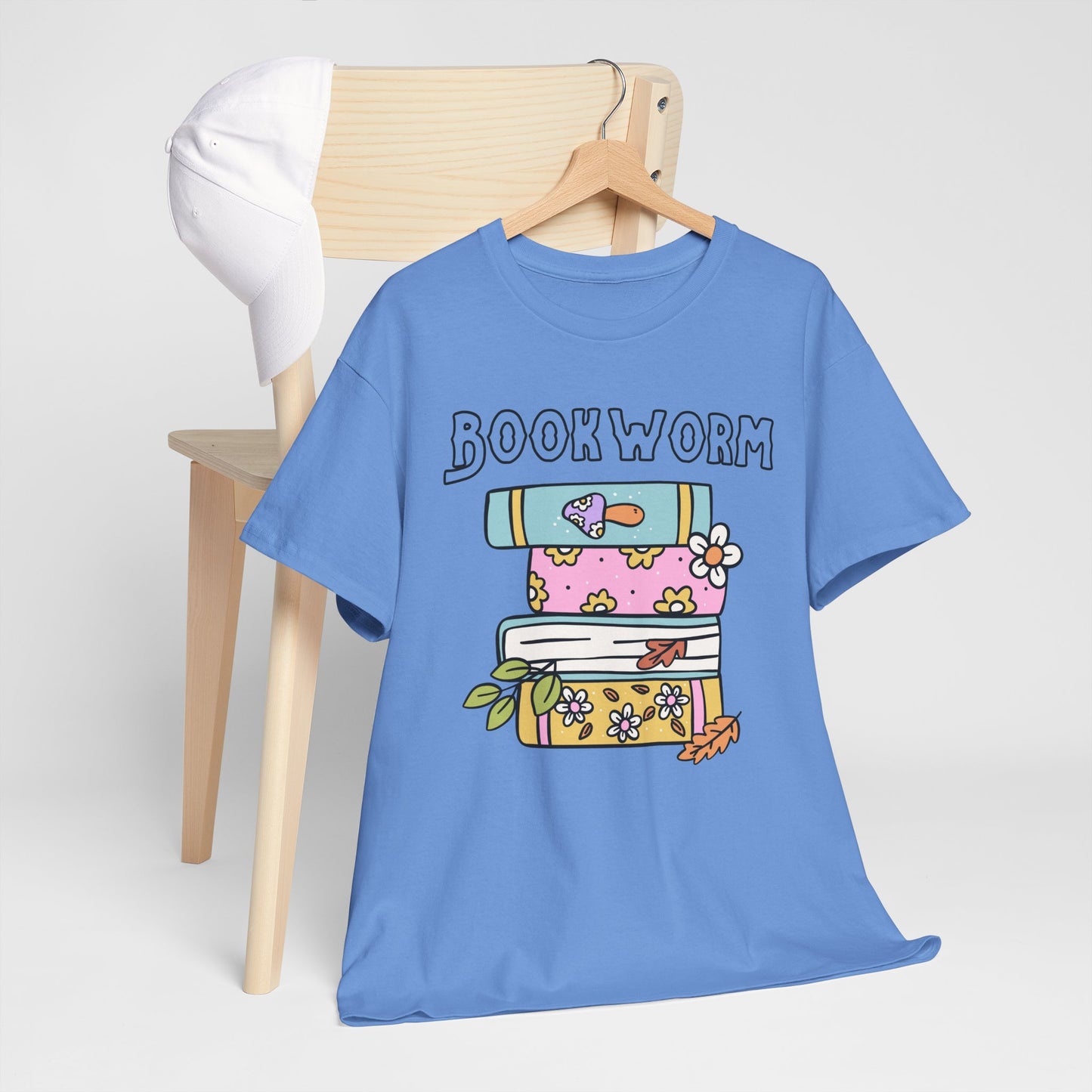 Bookworm bookstack Unisex Heavy Cotton Tee