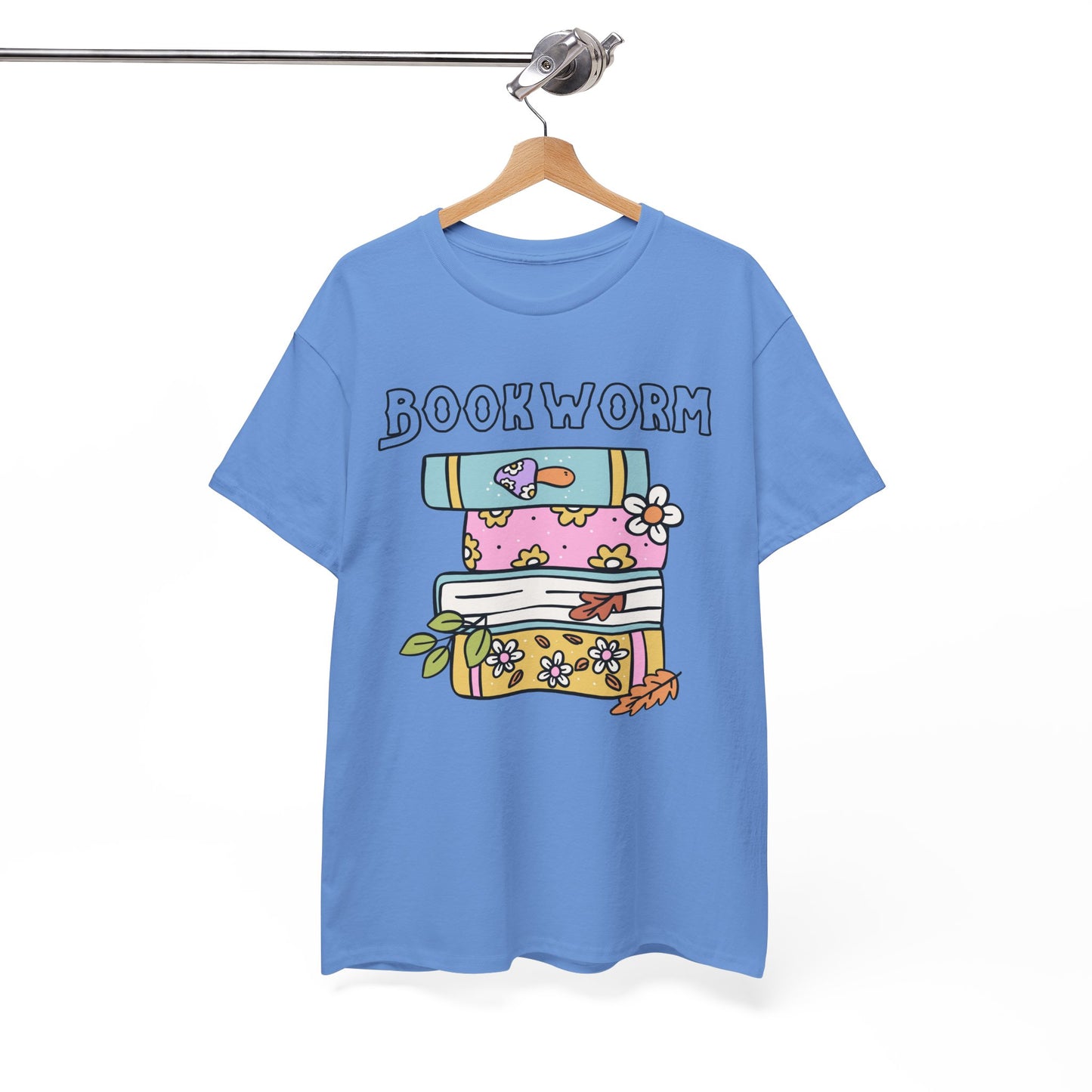 Bookworm bookstack Unisex Heavy Cotton Tee