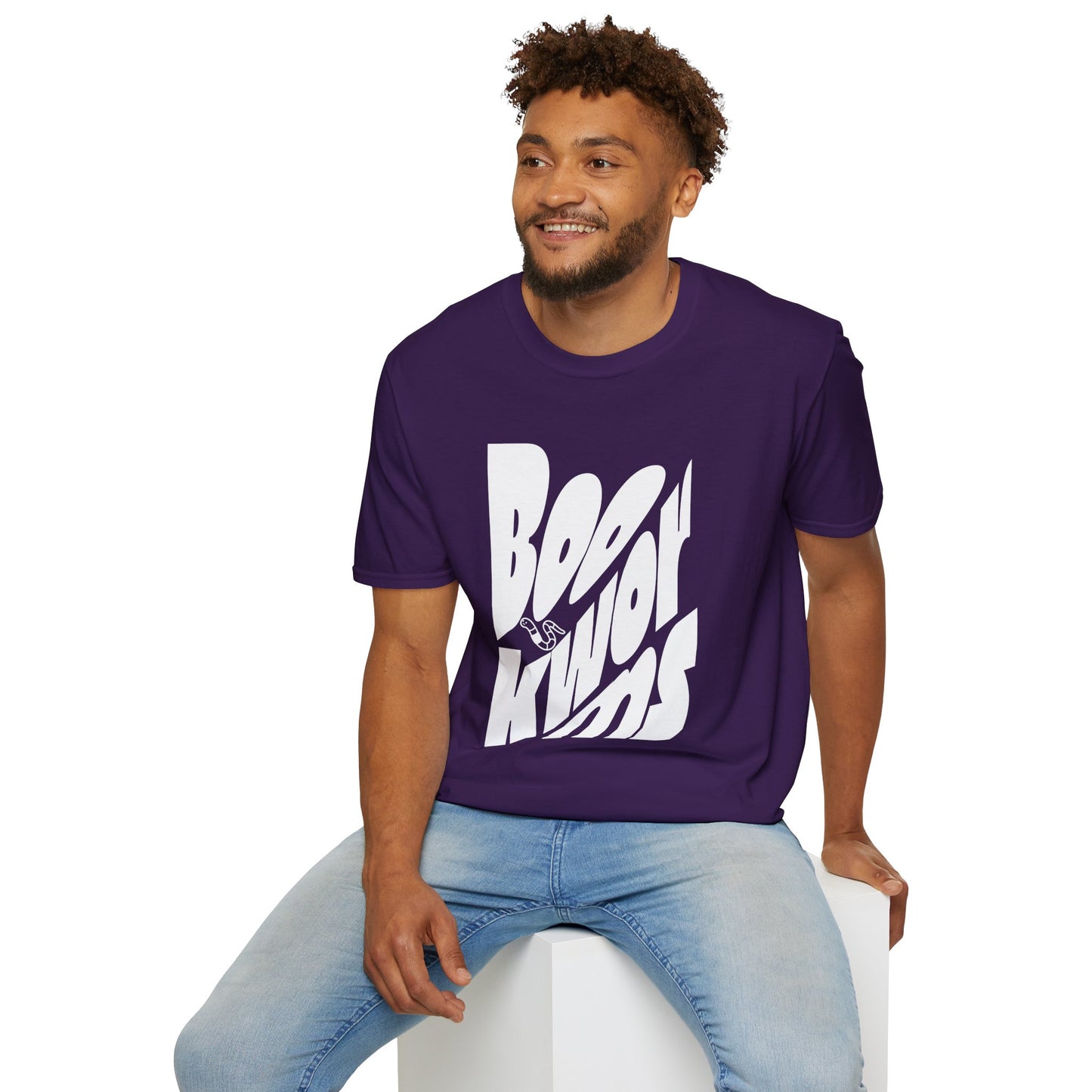 Graphic Unisex Softstyle T-Shirt - 'Bookworms' Design for Casual Comfort